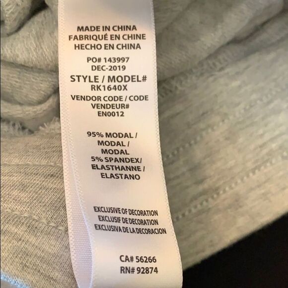 Splendid Embroidered Heart Heather Grey Joggers Size Medium - Picture 3 of 4